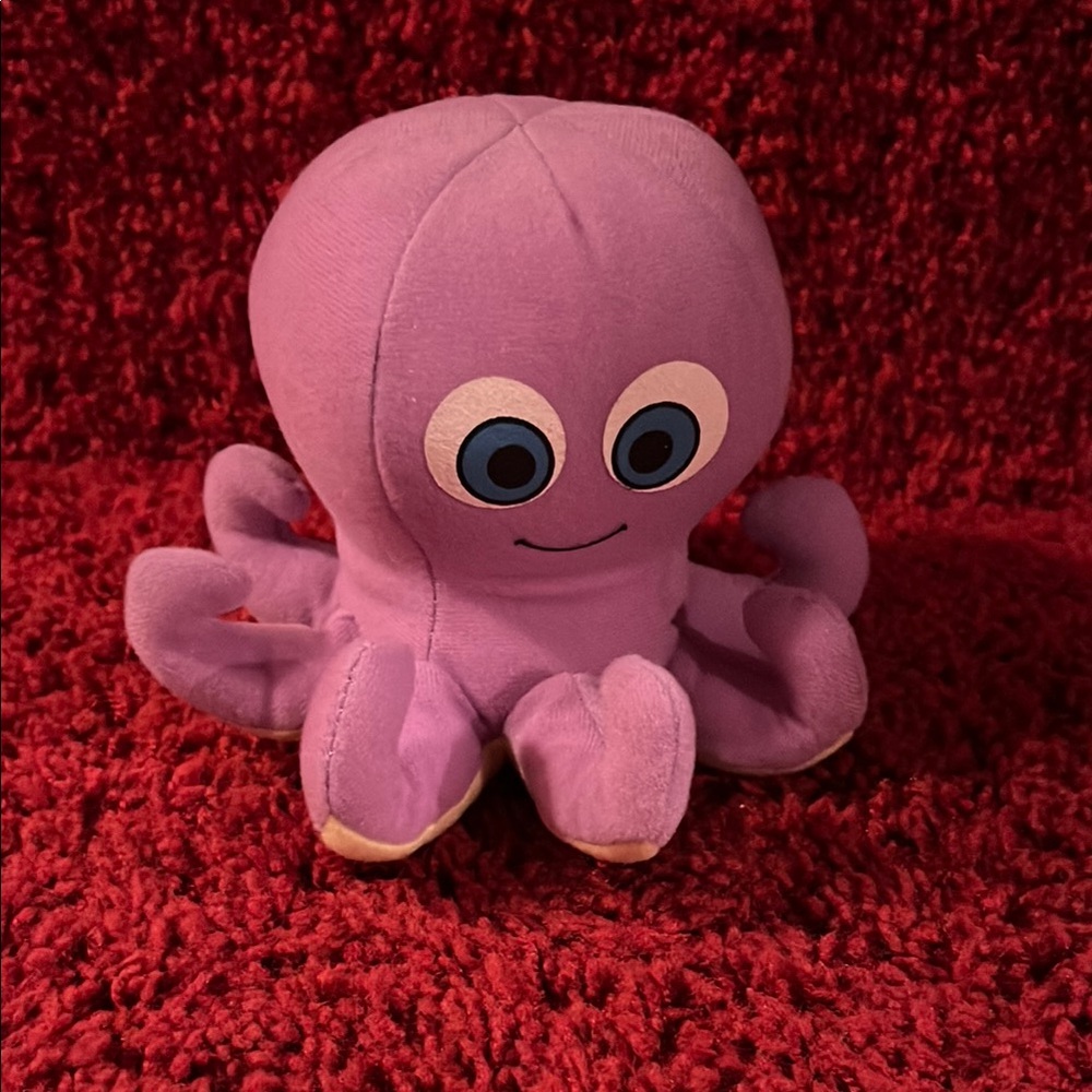 Official Sea World Purple Plush Octopus Toy